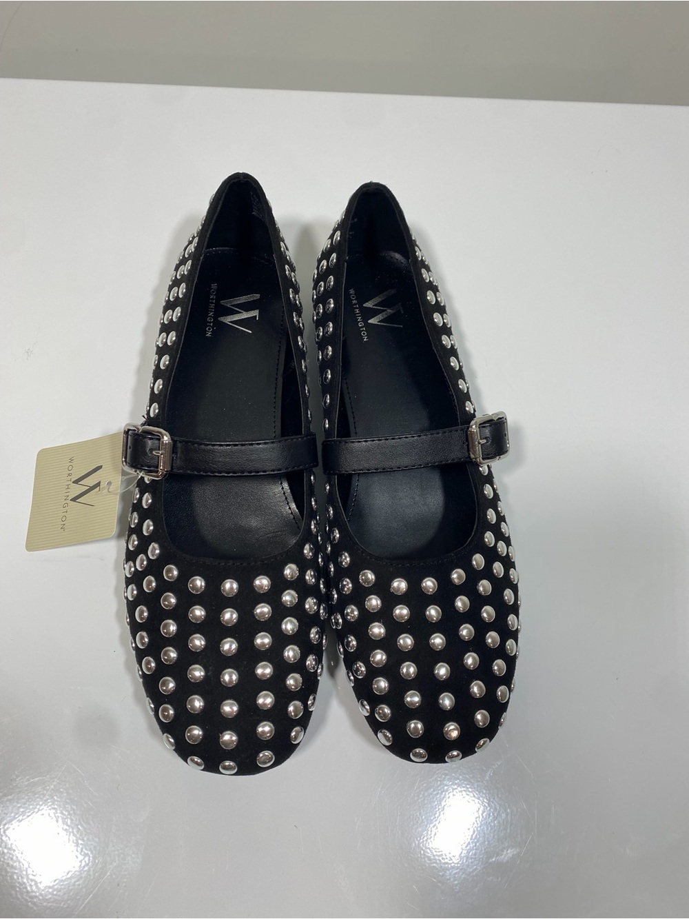 Worthington women’s Black Studded Mary Jane Shoes